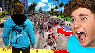 BIGGEST Zombie Hoard CHASES ME In GTA 5.. (HELP)