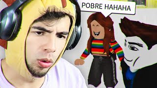 FUI HUMILHADO no ROBLOX por ser POBRE!