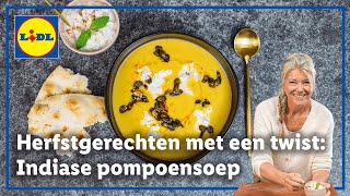 Indiase pompoensoep met raita | Herfstgerechten met een twist