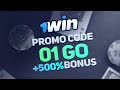 1win promo code 01go free 500% bonus and 30% cashback review