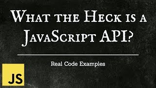 Let's Code a JavaScript API!