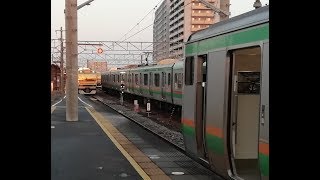 危険？列車が急接近　JR沼津駅