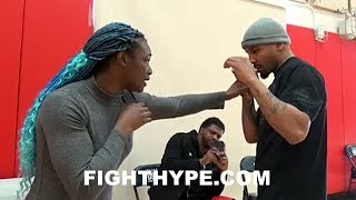 (EPIC) ANDRE WARD GIVES CLARESSA SHIELDS ADVICE ON TECHNIQUE: AINT TRYING TO TAKE NO LS