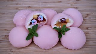 草莓牛奶雪媚娘（大福） Strawberry milk mochi