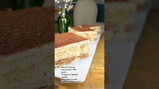 Delicious and easy tiramisu 🫡 | A very easy and delicious dessert