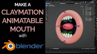 Claymation Mouth: How to Make a Mouth & Animate Tutorial with Geometry Nodes: