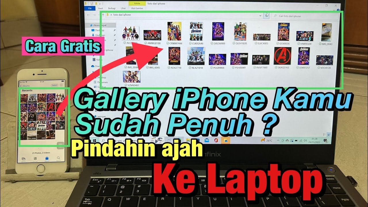 Cara Pindahin Foto Dan Video Dari IPhone Ke Laptop - YouTube