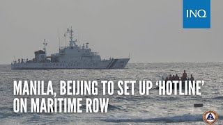 Manila, Beijing to set up ‘hotline’ on maritime row