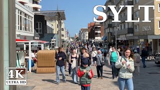 Sylt - Jetzt an Pfingsten über die Friedrichstraße in Westerland spazieren 🇩🇪 4K walking Deutschland