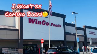 No Tours Here @ Winco Foods In Roseville CA! Unfortunately, I Won’t Be Coming Back!