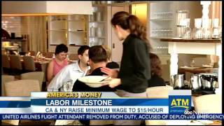 Minimum Wage Raised to $15/hr in NY, CA