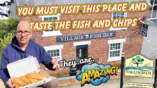 Lets Try The Fish And Chips From COLLINGHAM Near NEWARK - VILLAGE FISH BAR.