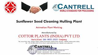 Sunflower Seed Cleaning with Dehulling Plant Animation