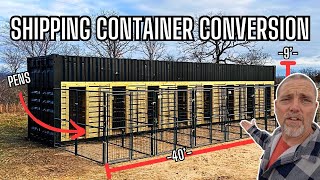 Shipping Container Conversion: Ultimate Chicken Coop Custom Design | Building Pens!