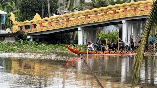 ទូកងខ្នាតតូច វត្តសិរីសួស្ដីកំពង់ក្របី chùa tổng quản thử tốc độ ghe mini đóng mới