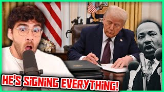 Trump DE-CLASSIFIES the JFK and MLK Files | Hasanabi Reacts