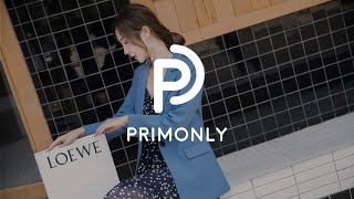 เสื้อเบลเซอร์ทำงานผู้หญิงทรงยาวปกป้านแขนยาว - PRIMONLY