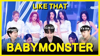 BABYMONSTER - 'LIKE THAT' performance MCOUNTDOWN  [KOREAN  REACTION] !! 😱😚