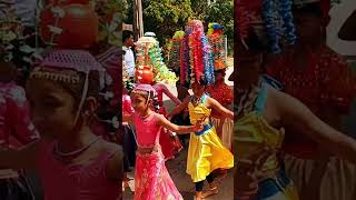 කොහොමද මොණර පැටික්කියන්ගේ නැටුම  | Peacock Dance | Unawatuna Maha Vidyalaya | Sri Lanka | #short |