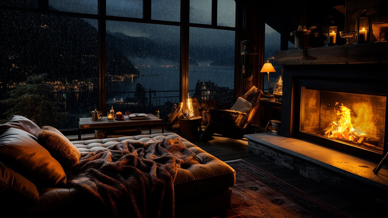 Rain Fireplace Sleep Well Every Night Thanks To The Sound Of Night