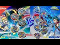 【all dragon vs all valkyrie】beyblade burst sparking relay battle 베이블레이드 버스트 슈퍼킹 올 드래곤 vs 올 발키리ベイブレード