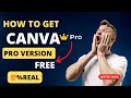 How To Get Canva Pro Account Free | 💯 Real No Fake | Information4U