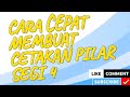 cara cepat membuat cetakan pilar segi 4