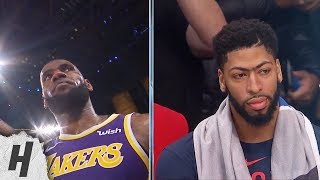 LeBron James Hits Dagger 3, Anthony Davis in Shock - Pelicans vs Lakers | Feb 24, 2019