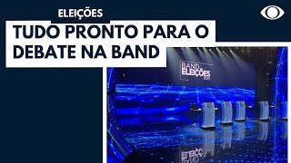 Tudo pronto para o Debate Presidencial na Band