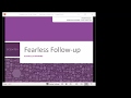 Fearless Follow Up || ALL CONSULTANT TRAINING CALL