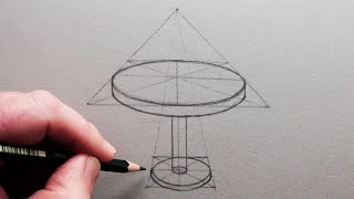 How to Draw a Round Table using Perspective: Narrated