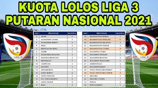 Kuota Lolos Liga 3 Putaran Nasional 2021 Dari Tiap Provinsi | Jawa Timur Dapat Jatah 8 Kuota