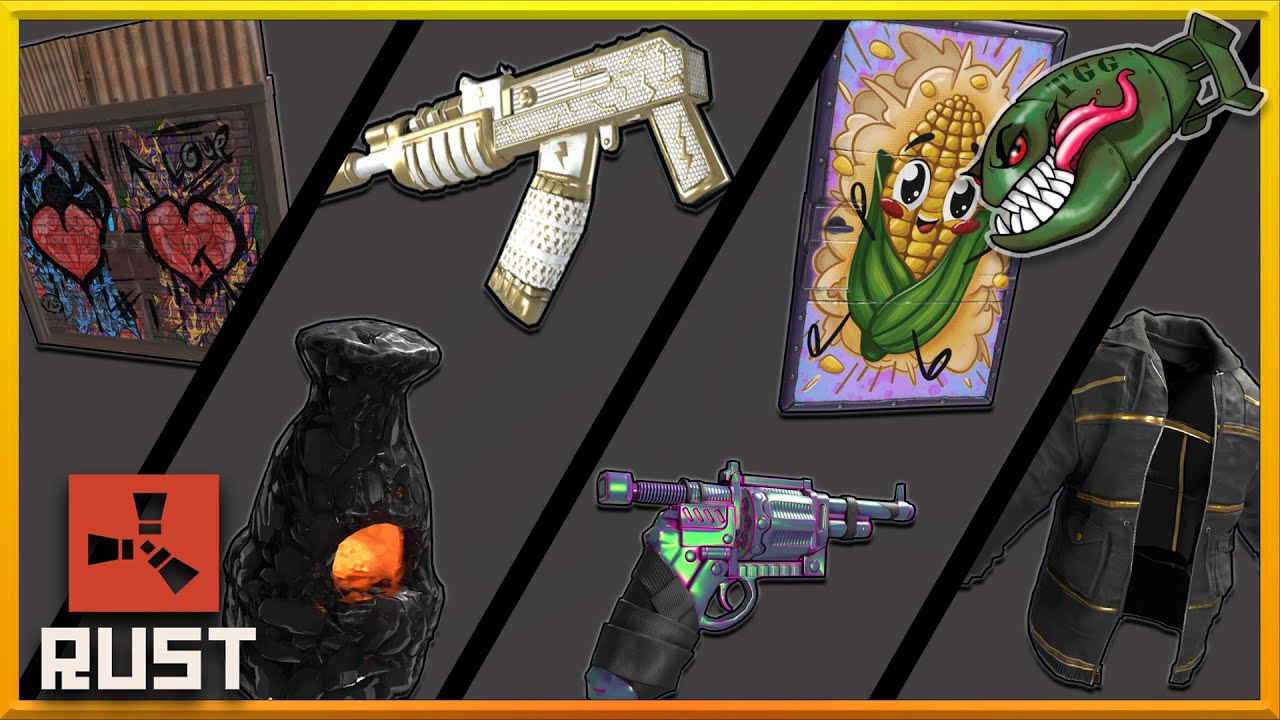 Rust Skins Black Gold Jacket Chameleon Revy Thundergold Ar