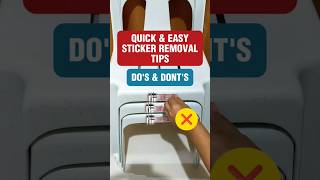 Sticker Removal - Quick \u0026 Easy Steps