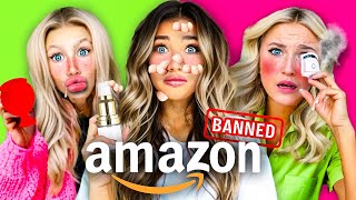 I TRiED 100 BANNED AMAZON BEAUTY PRODUCTS!