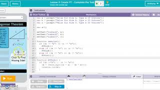 AP Computer Science Principles Pythagorean Theorem Calculator