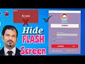 Hide ms accees flash screen and access windows | only open user login form