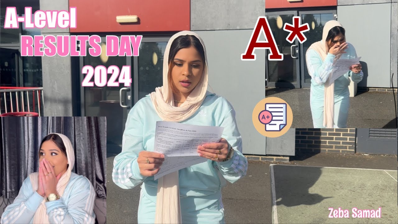 Opening My A Level Results 2024 于 Results Day 2024 Zeba Samad Youtube