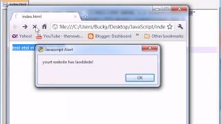 Beginner JavaScript Tutorial 23 onMouseOver & onLoad
