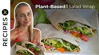 Julia's Salad Wrap - 100% Plant-based Recipes by PlantX (Vegan Lunch Ideas)