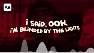 Smooth Lyrics Tutorial in After Effects - After Effects Tutorial -  Cartoon  Lyrics Video Tutorial
