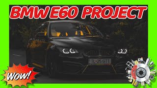 BUILDING A BMW E60 IN 6 MINUTES #building #bmwe60 #projectcar #upgrades #carparts