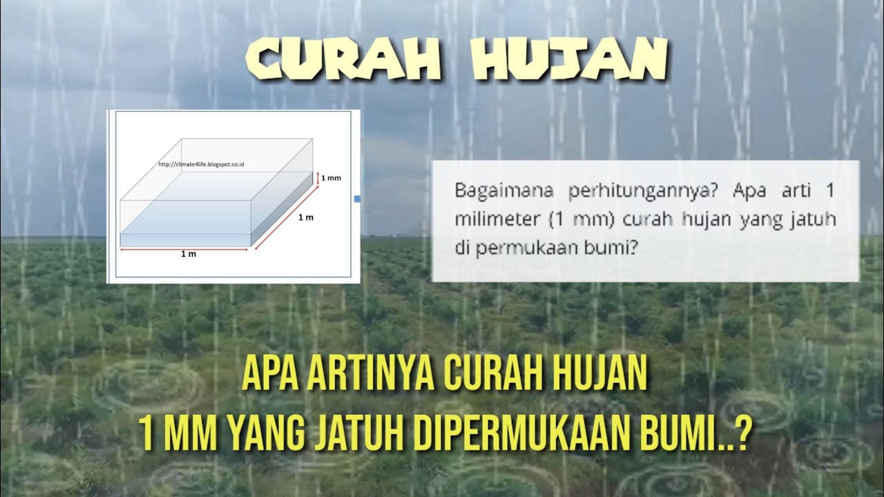 Cara Menghitung Curah Hujan Yang Jatuh Dipermukaan Bumi - YouTube