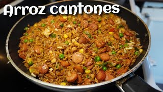 Arroz cantones 🍚  Arroz frito      -Fácil y rápido -