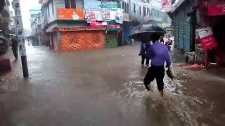 বৃষ্টি - জোয়ার জলে প্লাবিত | রাহাতের মোড়, বাগেরহাট