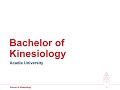 Meet Your Professors - Kinesiology