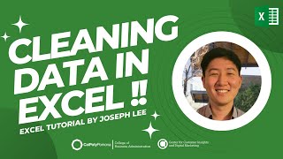 HOW TO: Data Cleaning in Excel (Text to Columns, Removing blank rows, and more!)