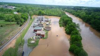 South Boston Virginia Flooding (LEGAL FOOTAGE) Licensed FAA UAS Drone Pilot