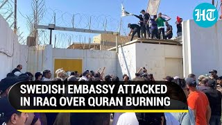 Sweden Embassy Attacked in Baghdad Over Quran Burning; Iraqi Protesters on Rampage | Watch