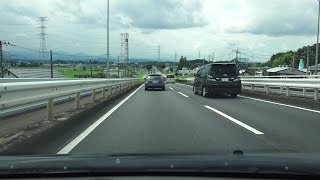 4K　等速　さいたま～名古屋・関ヶ原　無料道路最速ルート　（川越経由）その3 ・埼玉県川島町→東松山市→嵐山町→小川町→寄居町　国道254号